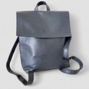 Roots Charcoal Leather Backpack